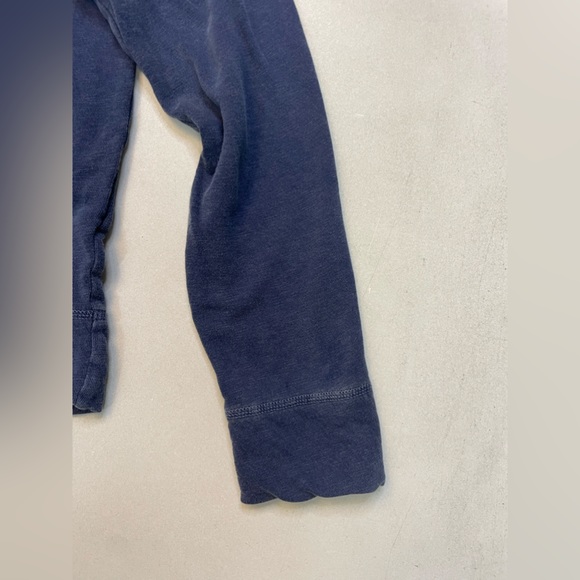 James Perse Full Zip French Terry Hoodie Men Size 1 Small Blue MXA2130 - Picture 3 of 7